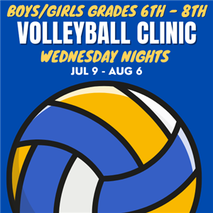 Wed Night VB Clinic Middle School Logo 2025